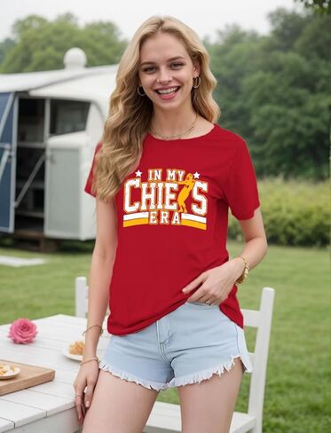 in My Game Day Era Football Shirts for Women Game Day Team Fans Outfits Graphic Soccer Lovers Mom Gift Tee Tops in Saudi Arabia