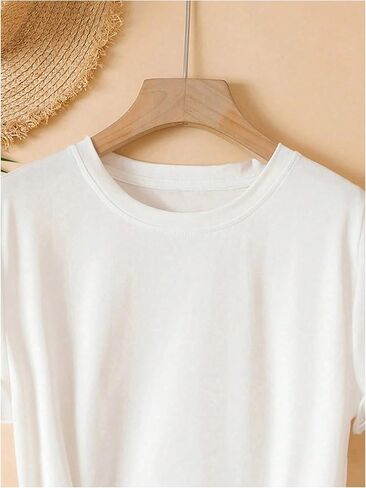 Floerns Graphic Tees for Women Casual Cherry Short Sleeve Crew Neck T Shirts Loose Fit Summer Tops Tee Shirts in Saudi Arabia