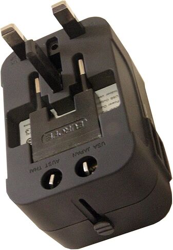 Universal Travel Adapter, PD20W International Power Adapter,1 Type-C & 1 USB-A Fast Charging Travel Charger, All in One Worldwide Wall Travel Plug Adapter, Outlet Power Plug Converter for EU UK USA AU in Kuwait