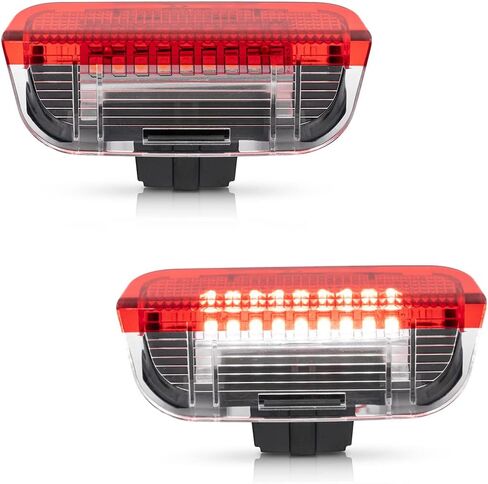 NJSBYL Led Door Panel Courtesy Lights for Atlas Arteon CC Eos Jetta MK5 MK6 Pasat-B6 NMS Golf MK7 Rabbit Footwell Step Welcome Light Side Door LED Projector Lamps White in Saudi Arabia