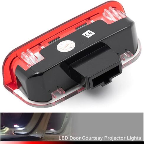 NJSBYL Led Door Panel Courtesy Lights for Atlas Arteon CC Eos Jetta MK5 MK6 Pasat-B6 NMS Golf MK7 Rabbit Footwell Step Welcome Light Side Door LED Projector Lamps White in Saudi Arabia