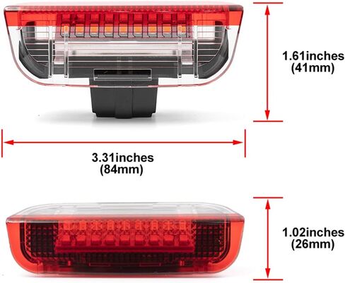 NJSBYL Led Door Panel Courtesy Lights for Atlas Arteon CC Eos Jetta MK5 MK6 Pasat-B6 NMS Golf MK7 Rabbit Footwell Step Welcome Light Side Door LED Projector Lamps White in Saudi Arabia