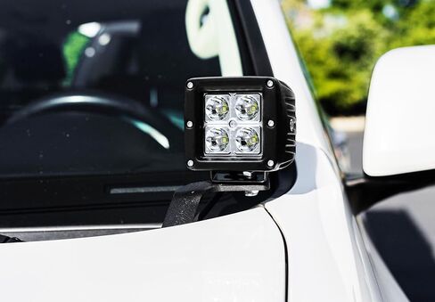Ijdmtoy الصلب الثقيل المصنوع من غطاء محرك السيارة Mount A-Pillar LED HADE HARDWARE ADTICHER in Saudi Arabia