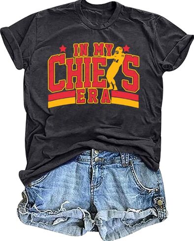 in My Game Day Era Football Shirts for Women Game Day Team Fans Outfits Graphic Soccer Lovers Mom Gift Tee Tops in Saudi Arabia