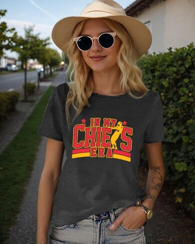 in My Game Day Era Football Shirts for Women Game Day Team Fans Outfits Graphic Soccer Lovers Mom Gift Tee Tops in Saudi Arabia