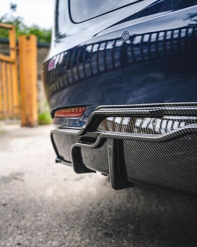 Tesla Model 3 Body Kit Full Aero Package for 2017-2023, Rear Bumper Diffuser, Side Skirts, Front Splitter Lip, Spoiler, Fog Light Eyebrow Side Camera Cover (Style A, Glossy Black) in Kuwait