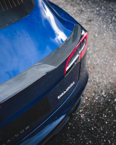 Tesla Model 3 Body Kit Full Aero Package for 2017-2023, Rear Bumper Diffuser, Side Skirts, Front Splitter Lip, Spoiler, Fog Light Eyebrow Side Camera Cover (Style A, Glossy Black) in Kuwait