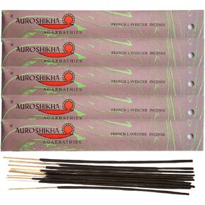 Auroshikha French Lavender Incense 10 Sticks (10 Packs - Total of 100 Sticks) in Saudi Arabia