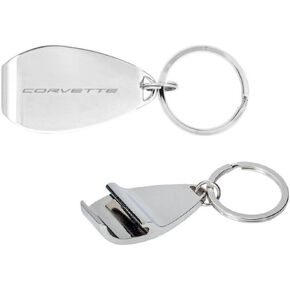 Chevy Corvette Silver Bottle Bother -keykain - سلسلة مفاتيح شيفروليه مرخص رسميًا in Kuwait