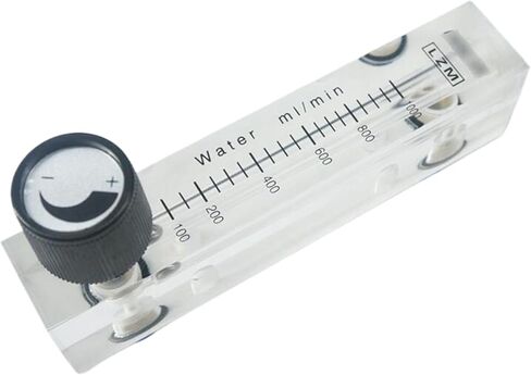 1pcs 100-1000ml/min LZM-6T Acrylic Panel Liquid Flowmeter Rotameter مع دفع صمام التحكم في أنبوب 6 مم in Kuwait