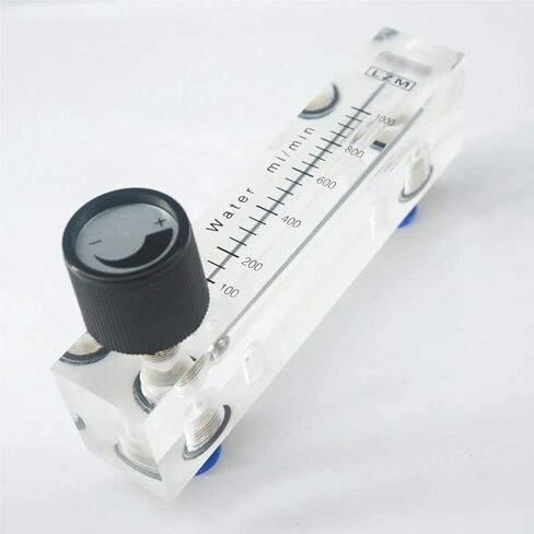 1pcs 100-1000ml/min LZM-6T Acrylic Panel Liquid Flowmeter Rotameter مع دفع صمام التحكم في أنبوب 6 مم in Kuwait