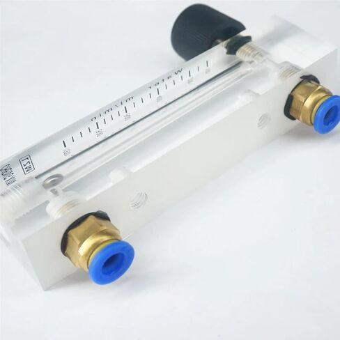 1pcs 100-1000ml/min LZM-6T Acrylic Panel Liquid Flowmeter Rotameter مع دفع صمام التحكم في أنبوب 6 مم in Kuwait