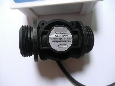 1Pcs G1" Water Flowmeter Control Display+Flow Sensor +Solenoid Valve +Power Adapter in Kuwait