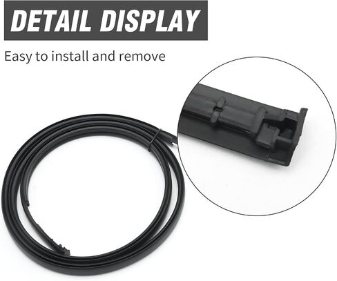 شرائح صب السقف بالتنقيط اليسرى واليمين ، استبدال Weathersstrip لـ Toyota Prius C 2012 2013 2015 2015 2017 2017 2018 ، يحل محل 75551-52210 75552-52190 2PCS in Saudi Arabia