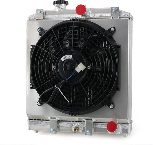 4 Row Aluminum Radiator + Shroud + Fan For 92-00 93 94 95 96 97 98 99 Honda Civic EJ EK EG DEL D15 D16 in Saudi Arabia