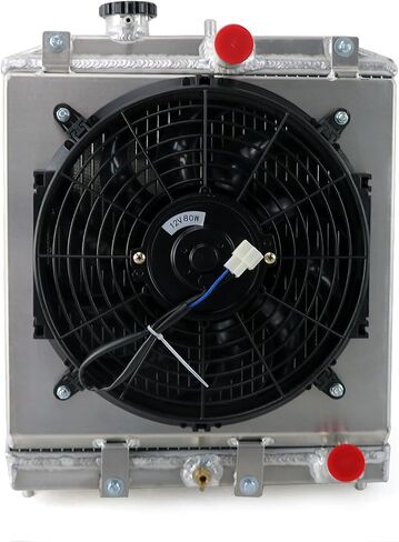 4 Row Aluminum Radiator + Shroud + Fan For 92-00 93 94 95 96 97 98 99 Honda Civic EJ EK EG DEL D15 D16 in Saudi Arabia