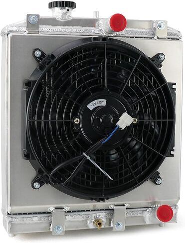 4 Row Aluminum Radiator + Shroud + Fan For 92-00 93 94 95 96 97 98 99 Honda Civic EJ EK EG DEL D15 D16 in Saudi Arabia