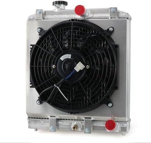 4 Row Aluminum Radiator + Shroud + Fan For 1992-2000 93 94 95 96 97 98 99 Honda Civic EJ EK EG DEL D15 D16 in Saudi Arabia