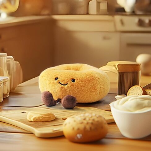 RECUR Hamburger Stuffed Toy,Soft Food Plush,Cute Plushie 8 Inches in Kuwait