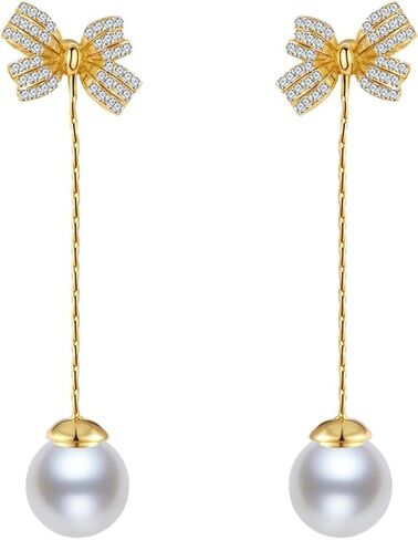 14K Gold Plented 925 Sterling Silver Posts أقراط القوس للنساء ، أقراط الفراشة الزركوني المكعبة ، هدايا المجوهرات الأزياء للنساء للنساء in Kuwait