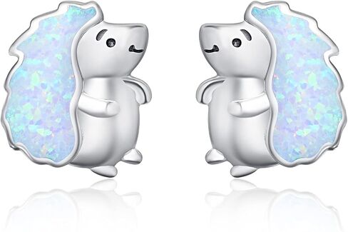 TANGPOET Opal Animal Stud Earrings for Women Young 925 Sterling Silver Hypoallergenic Earrings Jewelry Gifts for Animal Lovers Ladies Birthday Christmas in Kuwait