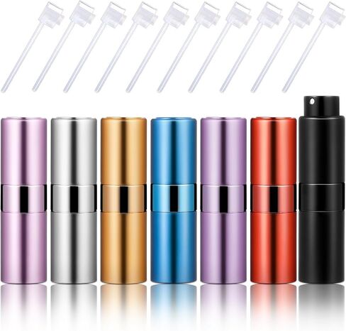 Honeydak 7 Pcs 20 ml perfume dispensel Travel Refillable Perfume Bottles Large Cologne Perfume Spray Bottle Empty Pocket for Travel and Outgoing Pocket Cologne Sprayer in Saudi Arabia
