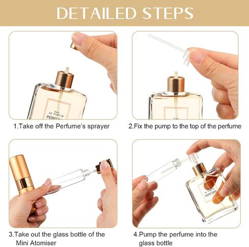Honeydak 7 Pcs 20 ml perfume dispensel Travel Refillable Perfume Bottles Large Cologne Perfume Spray Bottle Empty Pocket for Travel and Outgoing Pocket Cologne Sprayer in Saudi Arabia