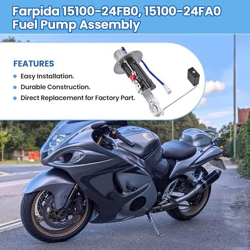 4-Pin 15100-24FB0 UC-T30SU7 Fuel Pump Module Assembly Fits for 1999-2007 Suzuki Hayabusa GSX1300R GSX1300RZ Replace UC-T30SU7, 15100-24FB0, 15100-24FA0, UCT30SU7 in Kuwait