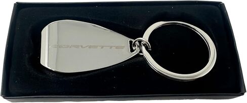 Chevy Corvette Silver Bottle Bother -keykain - سلسلة مفاتيح شيفروليه مرخص رسميًا in Saudi Arabia