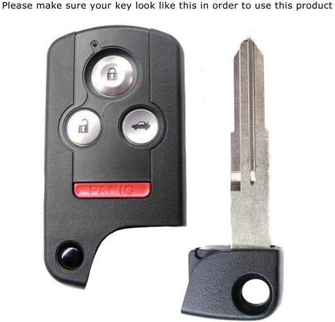 iJDMTOY Carbon Fiber Pattern Soft Silicone Key Fob Cover Compatible with 2005-2013 Acura RL Keyless Fob (Black Twill Weave) in Saudi Arabia