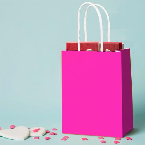 SPERPAND 30Pcs Mini Kraft Gift Bags - 6.5" Small Brown Paper Bags for Birthday, Baby Shower, Christmas, Wedding, Party Favor Bags in Kuwait