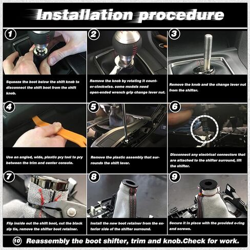 يستقر Knob Boot Retainer لمعظم السيارات على الغطاء ويمنع محدد Slippage Shifter لتحويل الترس الآمن السهل التثبيت in Saudi Arabia