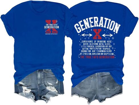 جيل X T-Shirt Gen X T-Shirt ، Generation X Shirt Gen Sirt ، Generation X Tshirt Gen X Tshirt in Kuwait