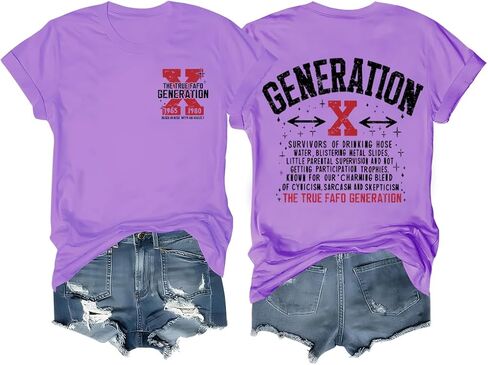 جيل X T-Shirt Gen X T-Shirt ، Generation X Shirt Gen Sirt ، Generation X Tshirt Gen X Tshirt in Kuwait