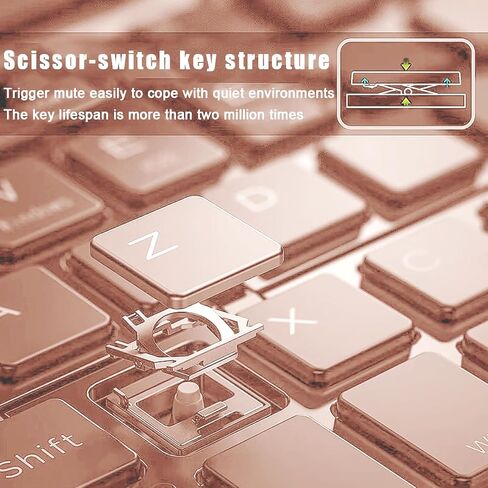 Foldable Keyboard Mini Wireless Portable Full Size - Switch Up to 3 Devices, Ultra-Slim Travel for iPhone for iPad for Mac for iOS for Android for Windows(Vin) in Saudi Arabia