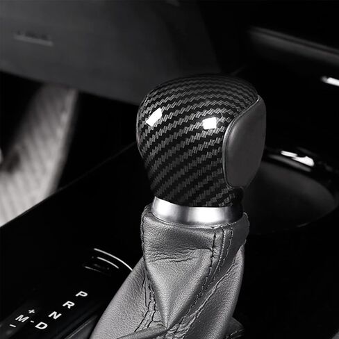 Car Accessories for Toyota C-HR CHR 2018 2019 2020 2021 2022 Gear Shift Lever Knob Shifter Head Cover Trim ABS Carbon Fiber Color in Kuwait