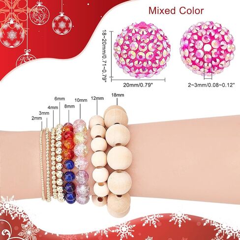 PH PandaHall 50pcs Chunk Beads for Pen 20mm White Focal Beads Bubblegum Beads Acrylic Stripe Beads Large Loose Beads for Back to School Christmas Garland Wedding Jewelry Bracelet Bag Keychain Making in Saudi Arabia