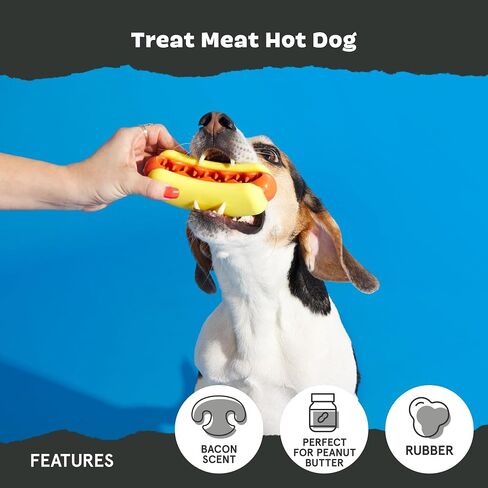 Barkbox I-Squeak Cone Dog Toy for Large Dogs, Perfect for Treat Spreading with a Wacky Bounce for Endless Playtime in Kuwait