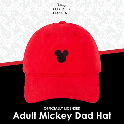 Disney Mickey Mouse Dad Hat, Adult Baseball Cap with Curved Brim in Saudi Arabia