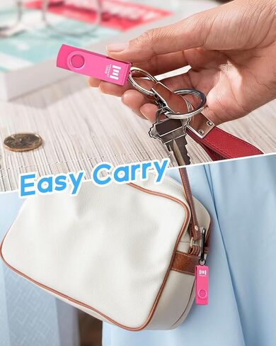MOSDART 8GB USB2.0 Flash Drive, with Keychain Loop, Swivel Design with LED Light, FAT32 Memory Stick for Computers, System Backup, Data Storage, Green and Blue (Pack of 2) in Saudi Arabia