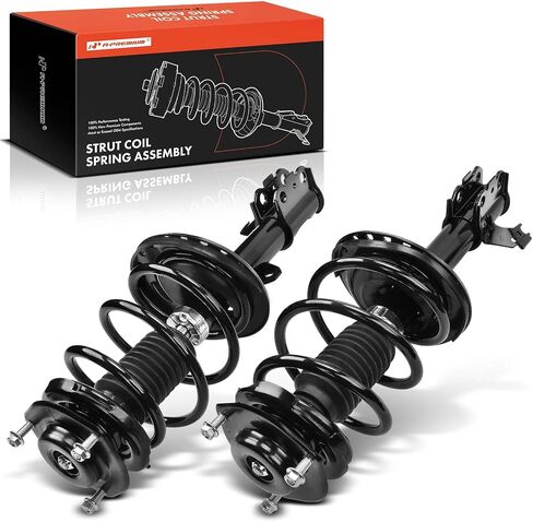 A-Premium Front Pair (2) مجموعة كاملة من STRUT & COIL Spring Assembly متوافقة مع Toyota Camry 2012 2013 2014 2015 2017 ، Driver and Passenger Side in Saudi Arabia