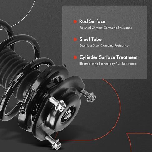 A-Premium Front Pair (2) مجموعة كاملة من STRUT & COIL Spring Assembly متوافقة مع Toyota Camry 2012 2013 2014 2015 2017 ، Driver and Passenger Side in Saudi Arabia