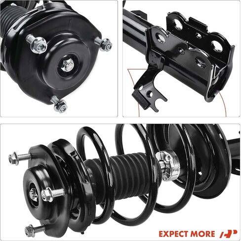 A-Premium Front Pair (2) مجموعة كاملة من STRUT & COIL Spring Assembly متوافقة مع Toyota Camry 2012 2013 2014 2015 2017 ، Driver and Passenger Side in Saudi Arabia