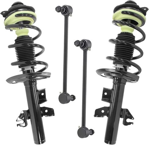 Detroit Axle - 2.4L Struts Struts Still Bars لعام 2015 2015 2017 Chrysler 200 ، دعامات كاملة مع طقم تعليق البديل للبديل in Saudi Arabia