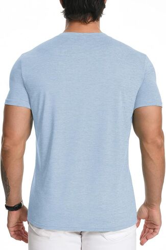 Kesihan Men's Thirts v Neck 2 Pack Tees Teasable Tears Eassion Essential assual tops in Kuwait