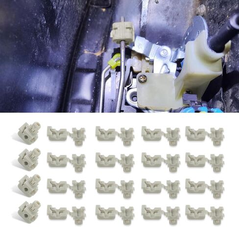 10PCS Car Door Lock Rod Clips, Door Lock Latch Clips, Car Accessories Tailgate Handle Rod Retainers Fits 5/32" Rod Size, Replace OEM 16629990 16675980, Compatible with Ford F150 F250 F350 in Saudi Arabia