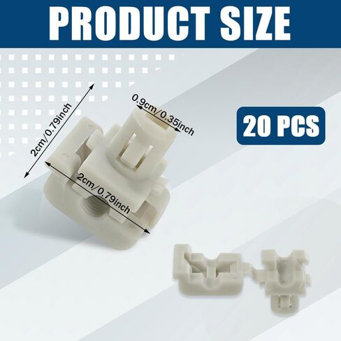 10PCS Car Door Lock Rod Clips, Door Lock Latch Clips, Car Accessories Tailgate Handle Rod Retainers Fits 5/32" Rod Size, Replace OEM 16629990 16675980, Compatible with Ford F150 F250 F350 in Saudi Arabia