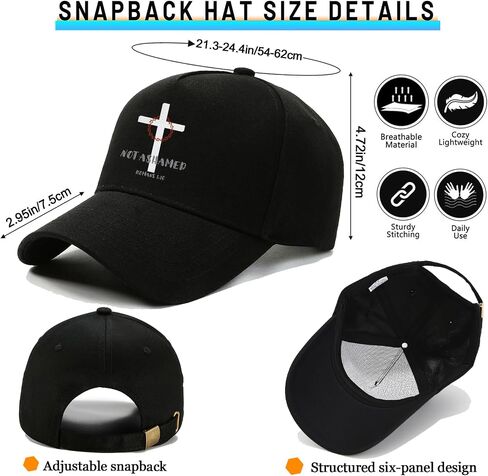 Baseball Hats for Men Cotton Baseball Cap Mens Black Snapback Hats for Men Women Fitted Flat Bill Brim hat in Kuwait