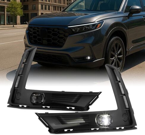 AKKON - Fit 2023 2024 2025 Honda CRV 23-25 OE Style Full LED Fog Lights Front Bumper Driving w/Switch Direct Replacement in Saudi Arabia