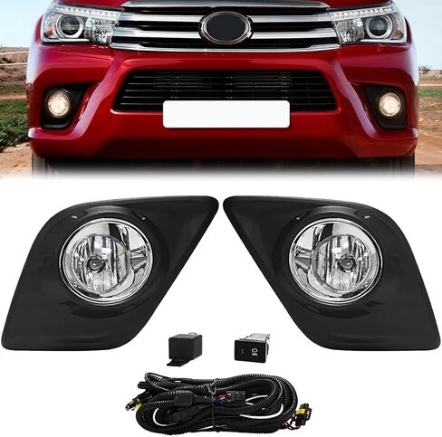 Halogen Fog Light For Toyota Hilux VIGO 2008-2011 Front Bumper Driving Fog Lamps Assembly With Bracket+Wire Harness in Saudi Arabia